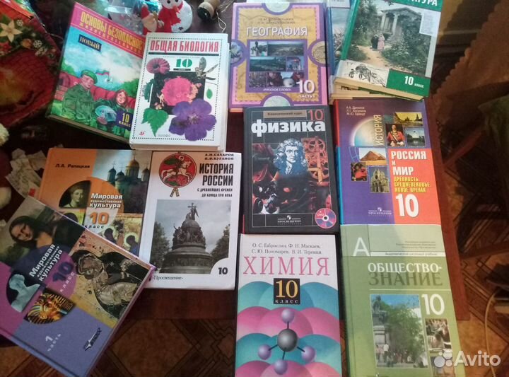 Учебники 10 и 11 класс и раб.тетради