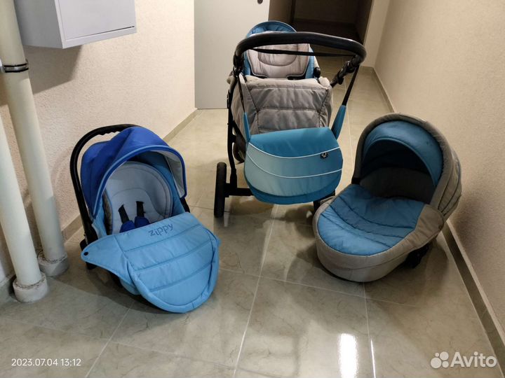 Коляска 3 в 1 tutis zippy