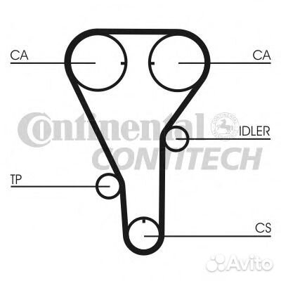 ContiTech CT972 Ремень грм mazda 323626premacy 91