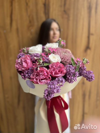 Цветы букет розы 101