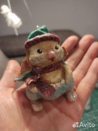 Ватные елочные игрушки