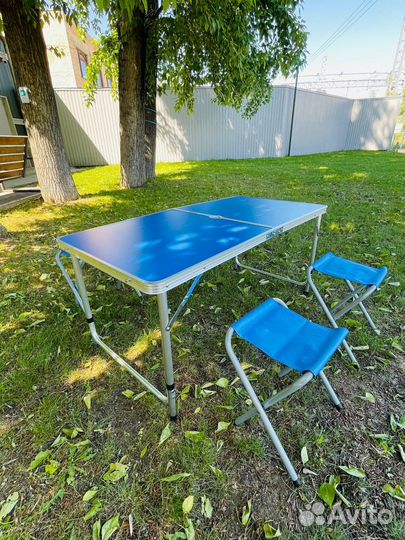 Стол раскладной, походный, комплект со стульями
