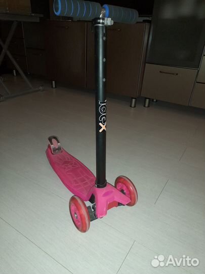 Самокат детский трехколесный светящиеся колеса