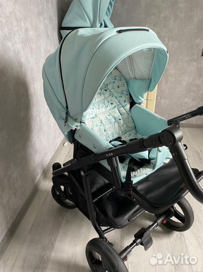 Коляска 2 в 1 adamex reggio (экокожа)