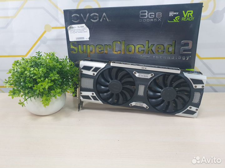 Видеокарта (evga, nvidia, GTX 1080, 8Gb, gddr5X, 2