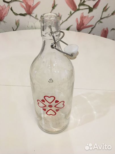 Бутылки IKEA с пробковым механизмом 500мл/1л