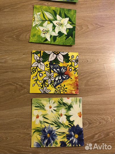 Картины гуашью