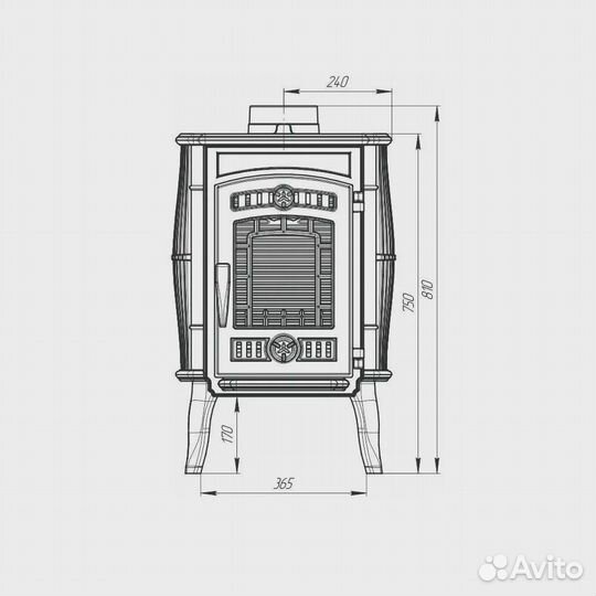 Печь-камин «маэстро»