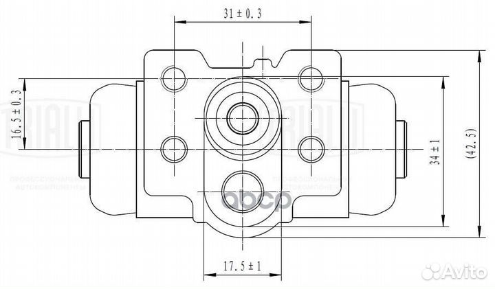 Цилиндр торм. для а/м Honda CR-V (95) /HR-V (98)