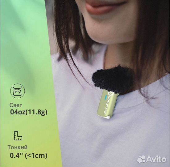 Микрофон петличный Hollyland Lark M1, оливковый