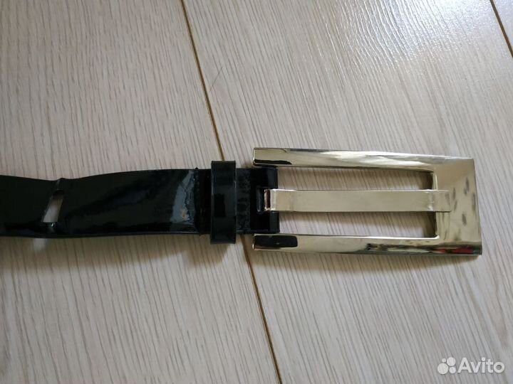 Ремень лайковый, искусств. черный, Китай, 96см