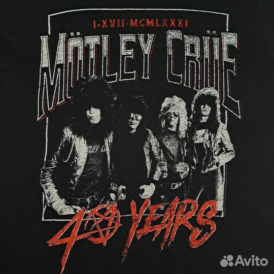 Футболка мерч Mötley Crüe 40 Years 2021
