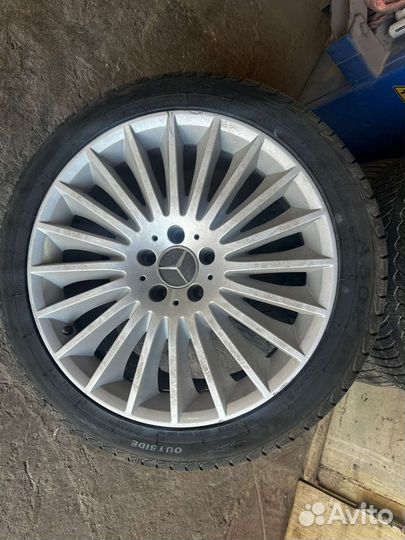 Колеса на mercedes r19 разноширокие