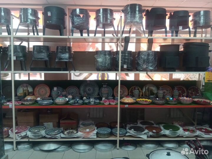 Печь для казана с дверцей без трубы