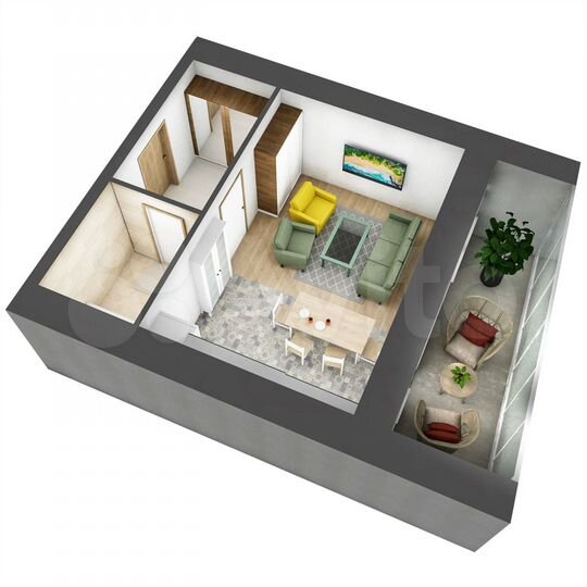 1-к. квартира, 37,1 м², 3/19 эт.