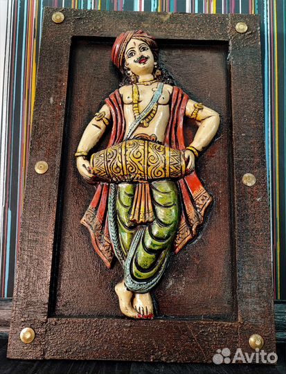 Интерьерная картина керамика дерево Индия