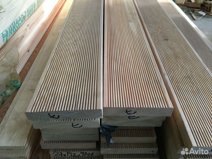 Доска террасная лиственница евро