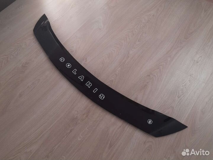 Дефлектор капота hyundai solaris 1 (рестайлинг)