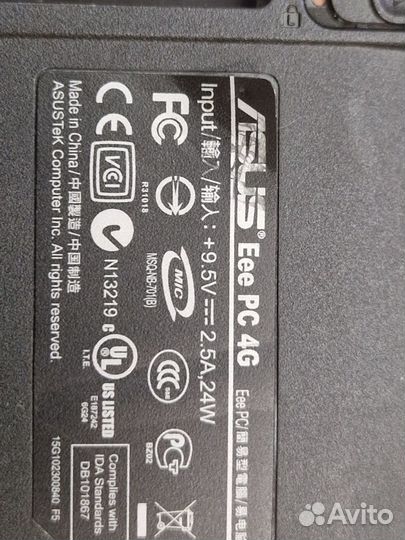 Asus Eee PC 4G первый нетбук