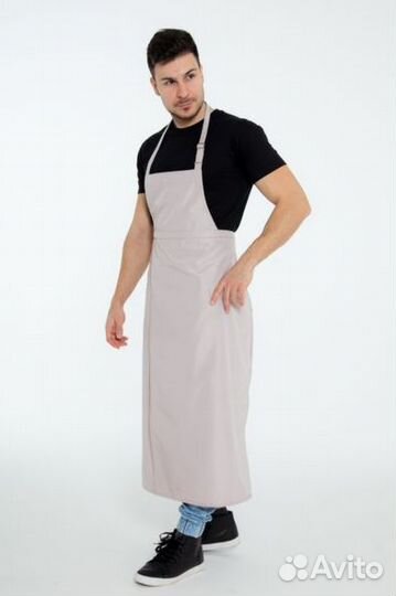 Фартук белый поварской на заказ