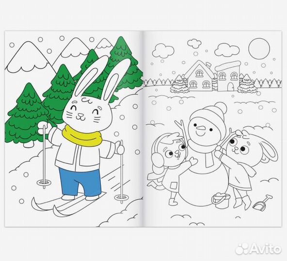 Новогодний подарок раскраски