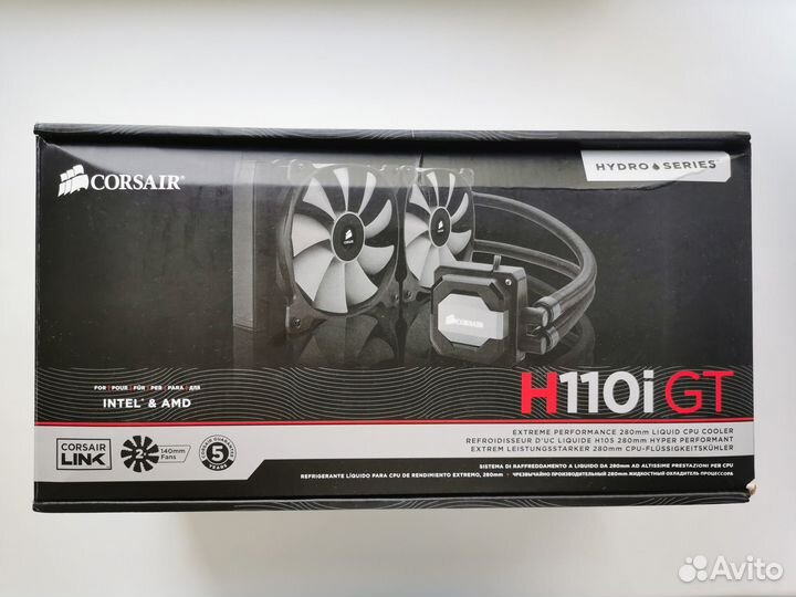 Система жидкостного охлаждения Corsair H110i GT