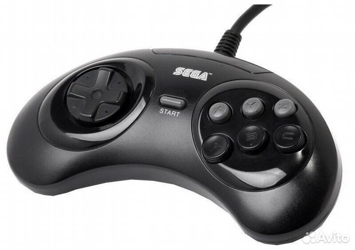 Джойстик sega для игровой приставки черный