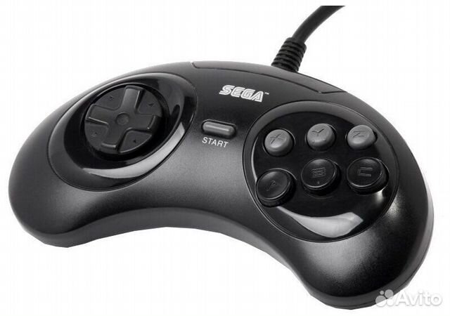 Джойстик sega для игровой приставки черный
