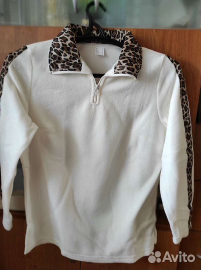 Флисовая кофта. Цвет молочной шерсти