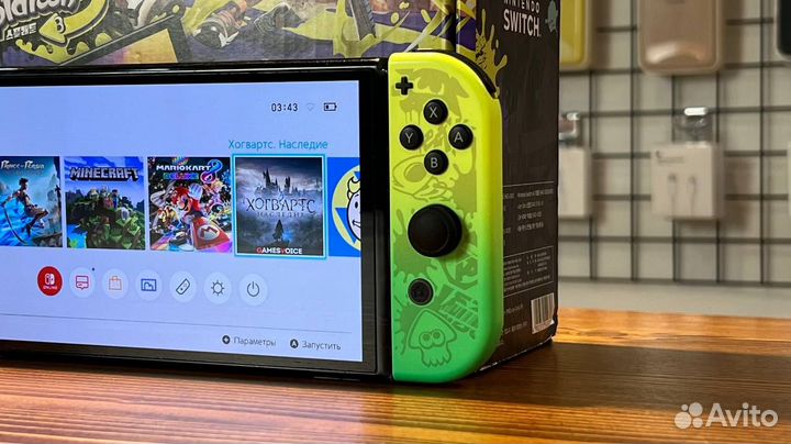 Прошитая Nintendo Switch Oled Splatoon 128gb