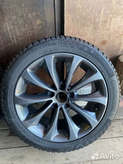 Колеса BMW F10 c зимней резиной continental ice 2