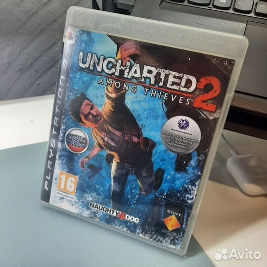 Диск Uncharted 2: Among Thieves RUS, PS3