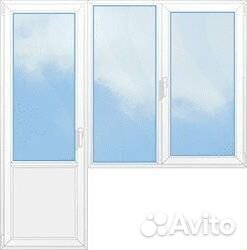 Оконный блок балконной дверью