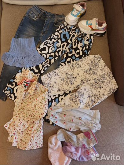 Вещи пакетом на девочку 104 110 116
