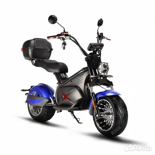 Электроскутер White Siberia Black Sea 5000W blue