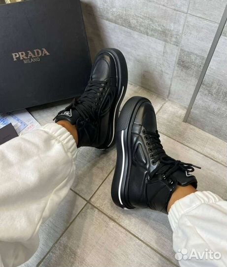 Кеды высокие Prada 36-40