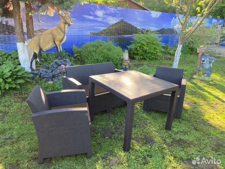 Мебель под искусственный ротанг для отдыха