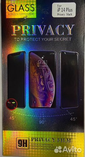 Защитное стекло iPhone 13 Pro Max Антишпион