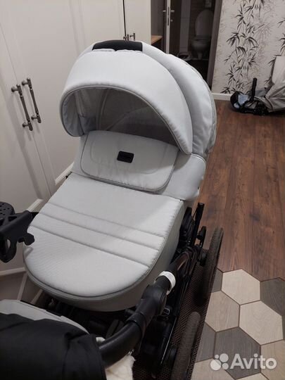 Коляска 2 в 1 indigo эко кожа