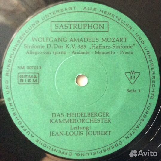 W.A.Mozart, Sinfonie, 1969, LP, Germany, NM