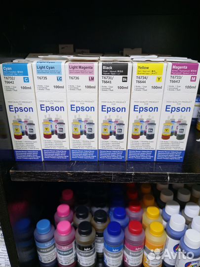 Чернила для Epson, Canon, HP