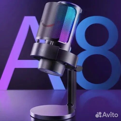 Микрофон игровой (для стриминга) A8, черный
