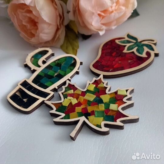 Деревянные заготовки для мозаики