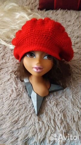 Берет женский, вязаный (шерсть), новый