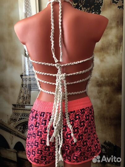 Топ, туника (плетеный ) макраме