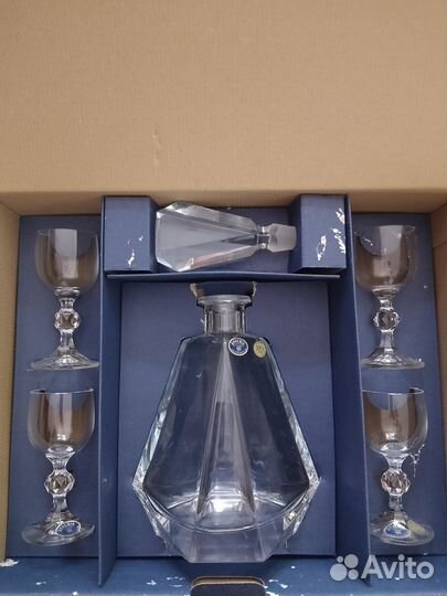 Набор Богемия графин + 4 рюмки