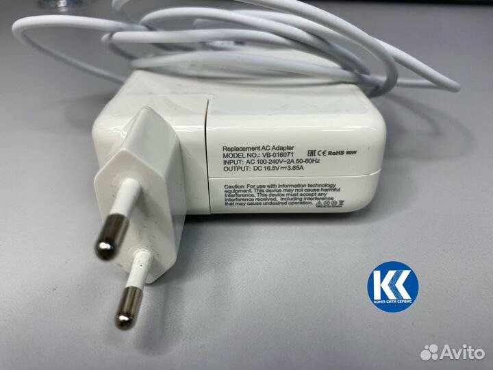 Зарядка Apple MacBook MagSafe 2 16.5V 3.65A, 60W