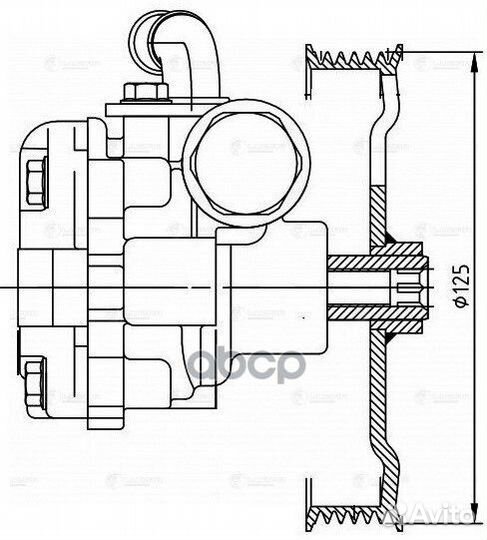 Насос гур для а,м Mazda 3 BK 03- 1.6i LPS 2502