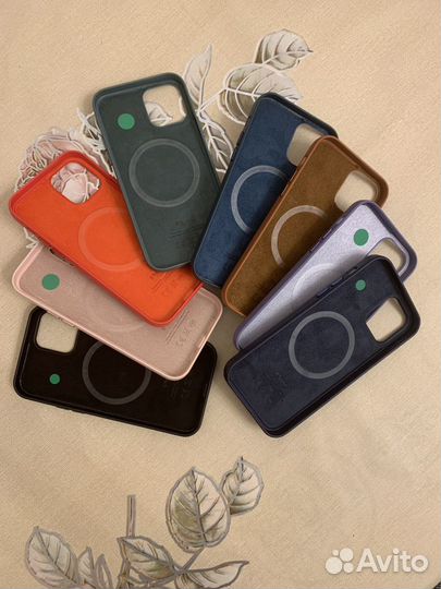 Кожаный чехол iPhone 12/12 Pro/13/13 Pro