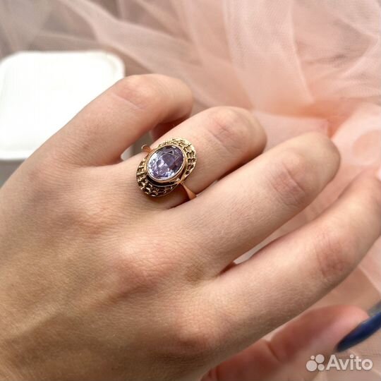 Золотой гарнитур с александритом 583 СССР